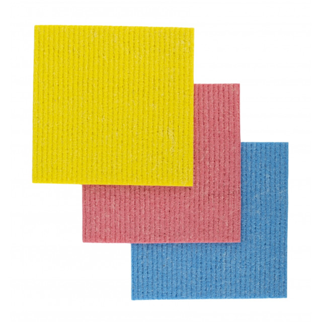 салфетка VILEDA Sponge Cloth 3шт 20х18см губчатая хлопок, целлюлоза