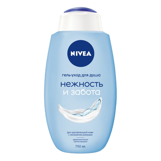 гель для душа NIVEA Нежность и забота, 750 мл