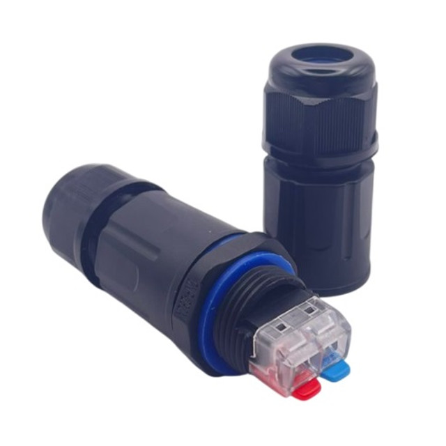 коннектор кабельный DORI CNP20-2P IP68 1шт черный