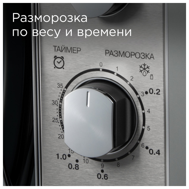 печь СВЧ REDMOND RM-2009 20л серебристый