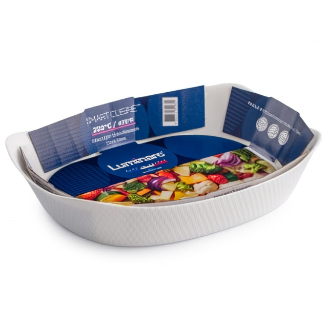 форма для запекания LUMINARC Smart Cuisine Wavy 34x25х7см 3л прямоугольная жаропрочное стекло