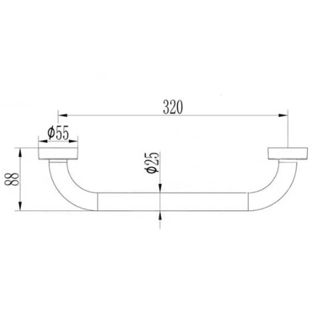 поручень для ванной LEDEME L1718 35см