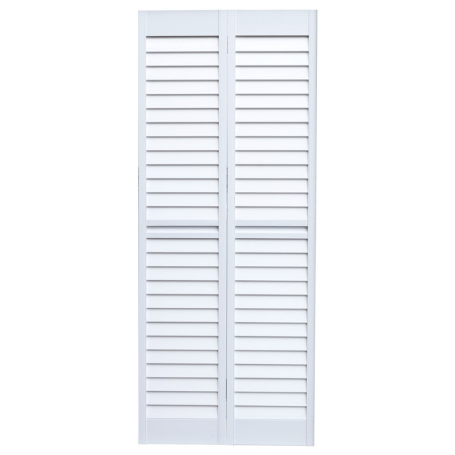 дверь складная двустворчатая BESTENHAUS BI-FOLD DOOR ПВХ 2030х820х30мм жёсткое соединение белая