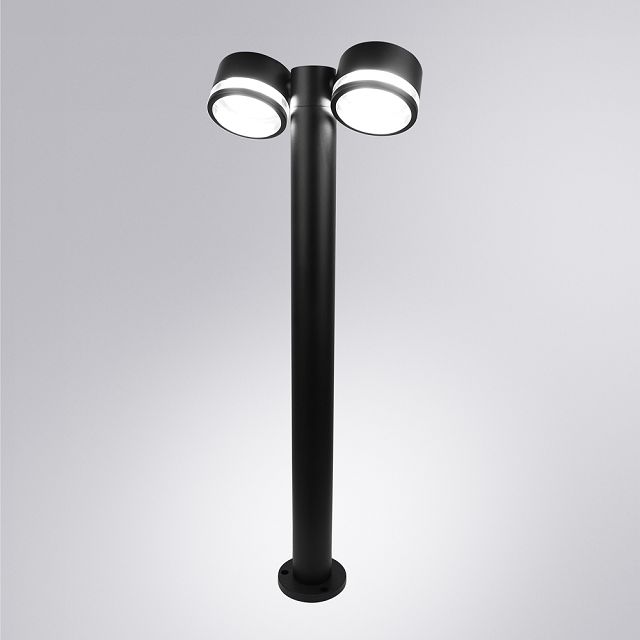светильник уличный наземный ARTE LAMP Nunki GX53 2х9Вт металл черный