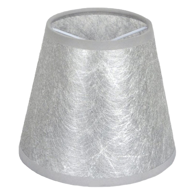 абажур  LAMPLANDIA Silk grey Clip 40Вт текстиль серый