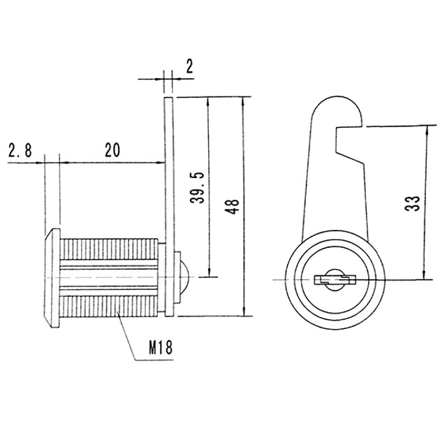 замок почтовый ML-20