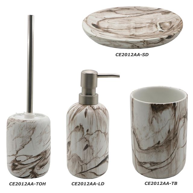 дозатор для жидкого мыла VITARTA Marble sand керамика бежевый