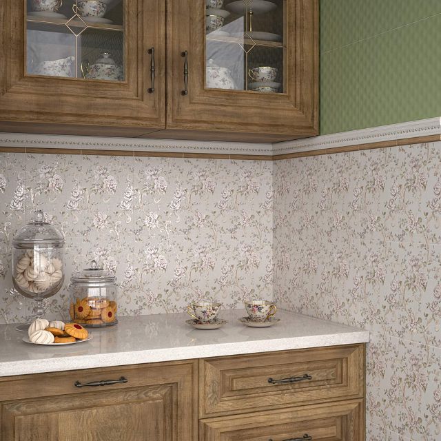 плинтус Kerama Marazzi Турати 10х20 см зеленый светлый