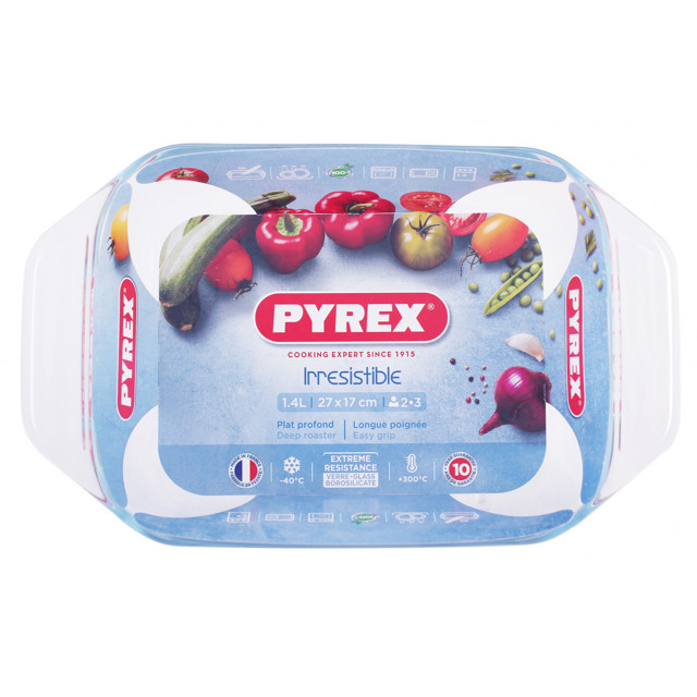 форма для запекания PYREX Smart cooking 26x17см прямоугольная жаропрочное  стекло