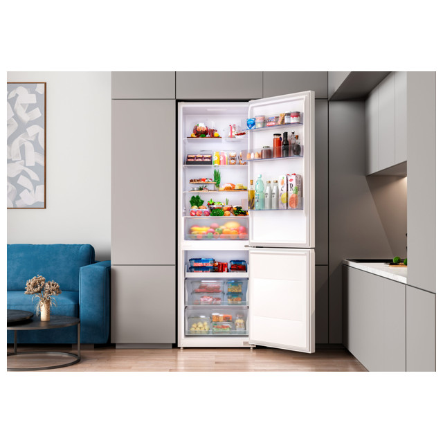 холодильник двухкамерный LEX LKB 185WIDMax No Frost 185x59,5x68 см белый