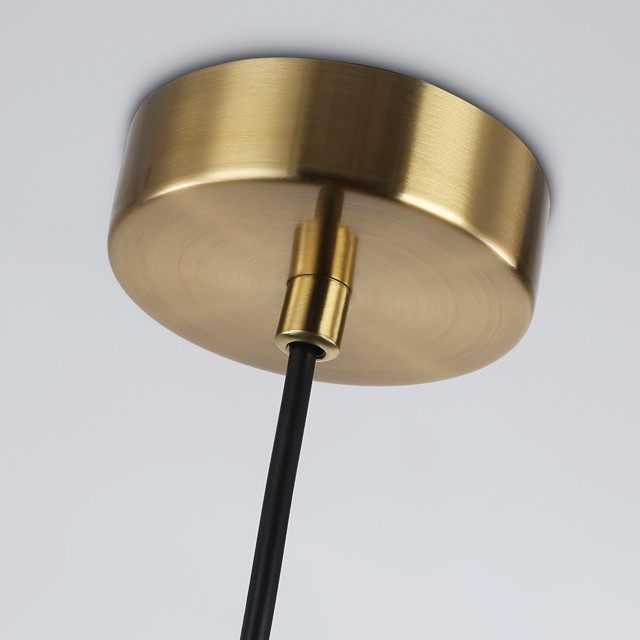 светильник подвесной AMBRELLA High Light E14 40Вт черный/латунь/прозрачный