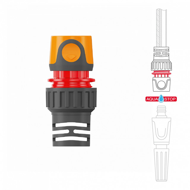 коннектор DAEWOO 5/8"-3/4" с аквастопом пластик