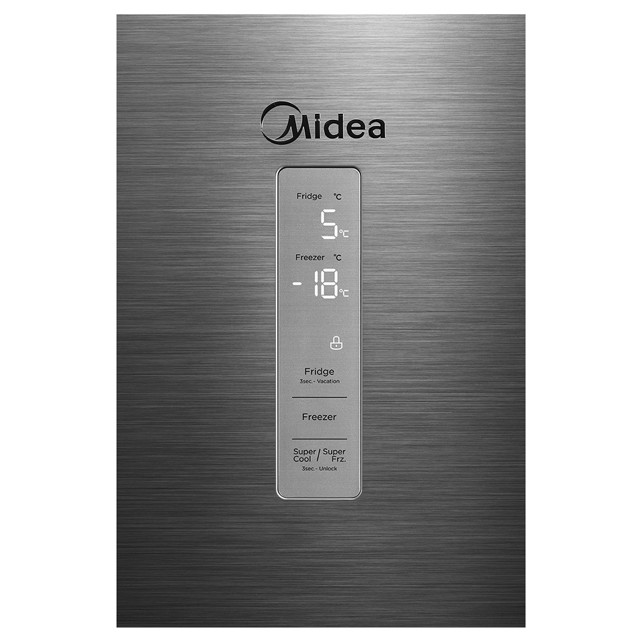 холодильник двухкамерный MIDEA MDRB470MGF46O 185х59,5х66см серебристый