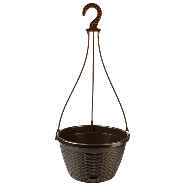 кашпо подвесное La Decoro 4,5л d27 с нижним поливом тёмно-коричневый (подвеса нет в комплекте) кашпо подвесное La Decoro 4,5л d27 с нижним поливом тёмно-коричневый (подвеса нет в комплекте)