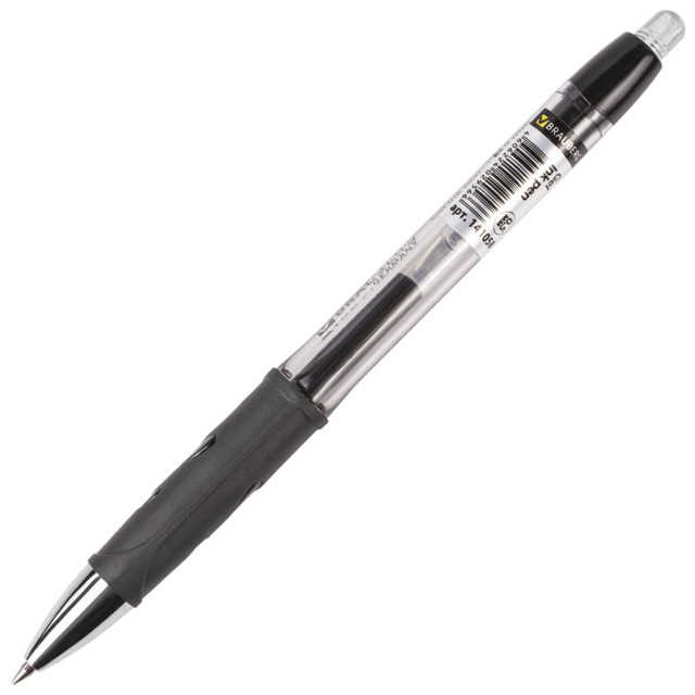 ручка гелевая BRAUBERG Officer 0,35мм черный