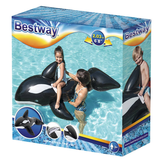 игрушка надувная BESTWAY Кит 203х102см для плавания на воде