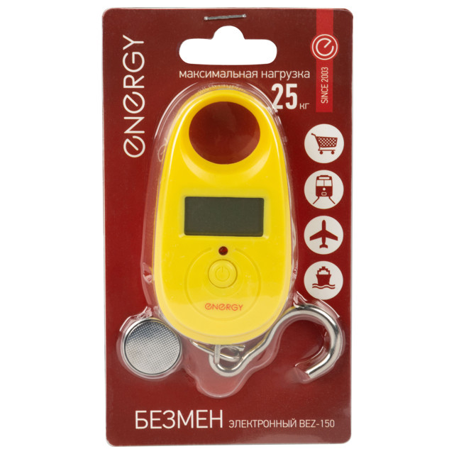 безмен ENERGY BEZ-150 до 25кг электр желтый