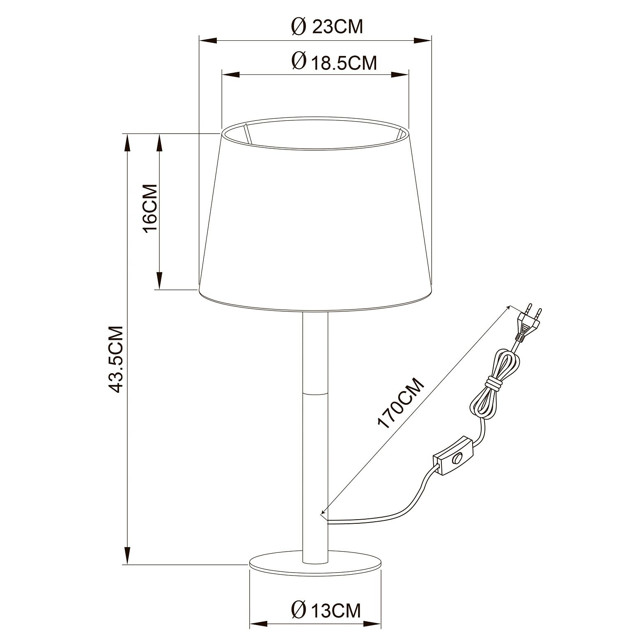 лампа настольная ARTE LAMP Connor Е14 1х40Вт белый