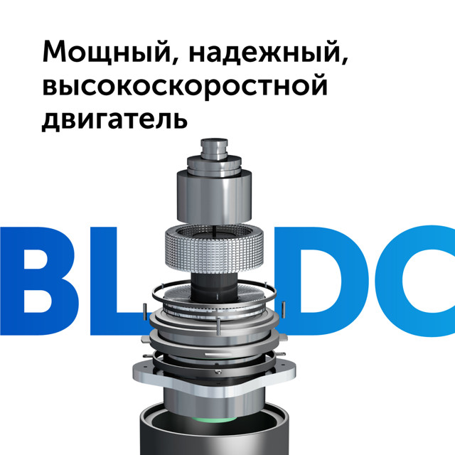 пылесос вертикальный беспроводной RED SOLUTION V3070 400Вт серый