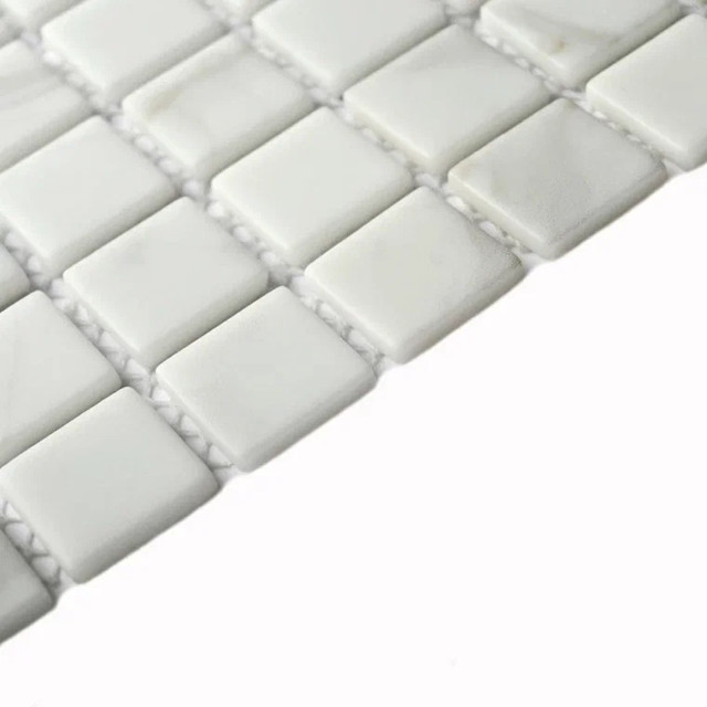 мозаика стеклянная BONAPARTE Mia white matt 30x30x0,4 матовый белый