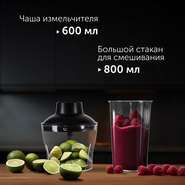 блендер RED SOLUTION HB2901 1200Вт измельчитель/венчик серебристый