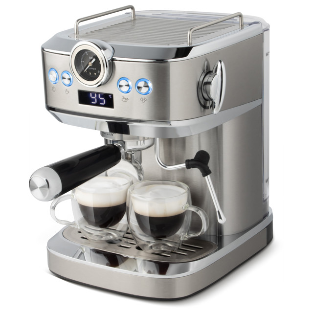 кофеварка эспрессо LEONORD LE-1753 Pro 1360Вт 20 бар серебристый