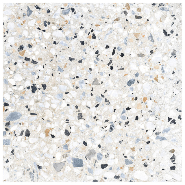 керамогранит ALMA CERAMICA Terrazzo 57х57 серый лаппатированная