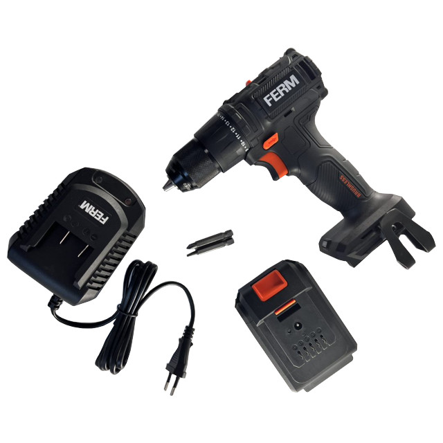 дрель-шуруповерт FERM CDM1168 20В Li-ion 2,0Ач 1 аккумулятор FX Power