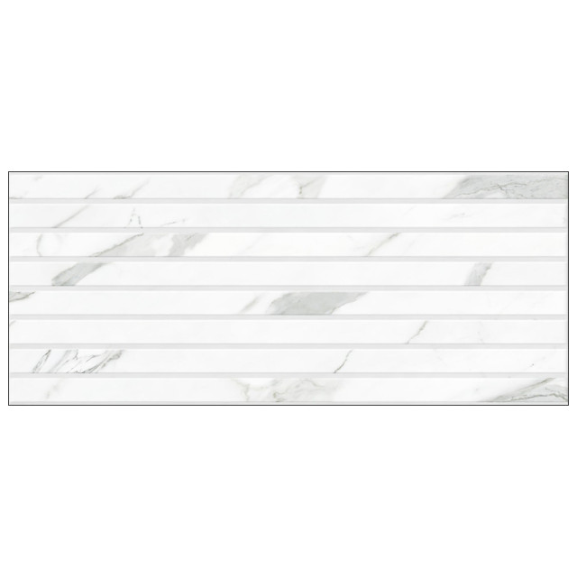 плитка настенная GRACIA CERAMICA Спутник 25х60 белая 2