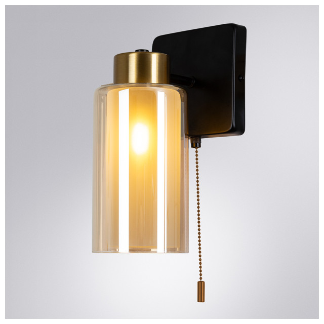 бра ARTE LAMP Leo E14 40Вт металл черный