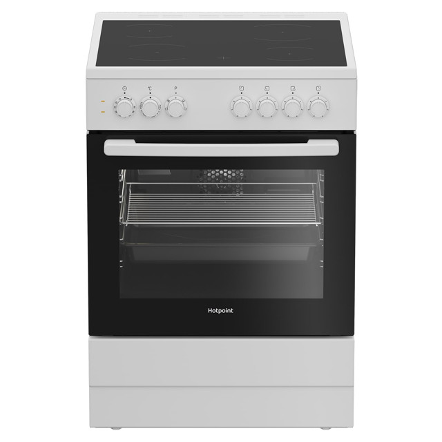 плита электрическая HOTPOINT-ARISTON HS6V5PHW 4 конфорки, 60х60 см белая