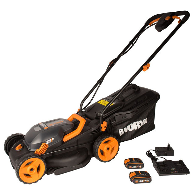 газонокосилка аккумуляторная WORX WG779E 2х20В 2х2,5Ач