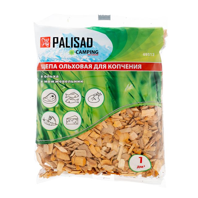 щепа для копчения PALISAD 200г ольха и можжевельник