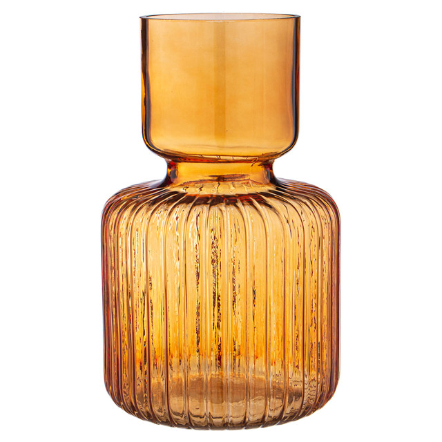 ваза LEFARD Amelie amber 16см стекло оранжевая