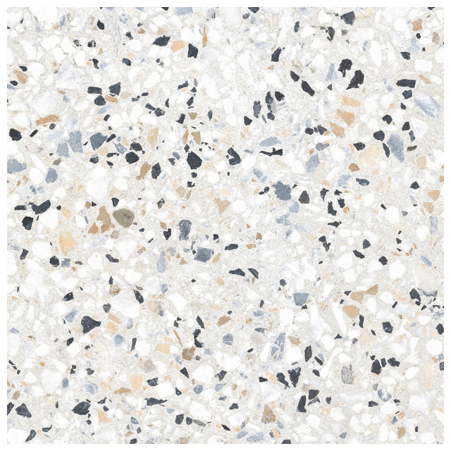 керамогранит ALMA CERAMICA Terrazzo 57х57 серый лаппатированная