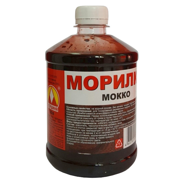 морилка ВЕРШИНА 0,5л мокко, арт.003398