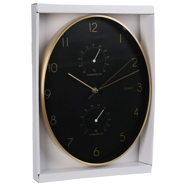 часы настенные KOOPMAN 345х271х42мм черный металл