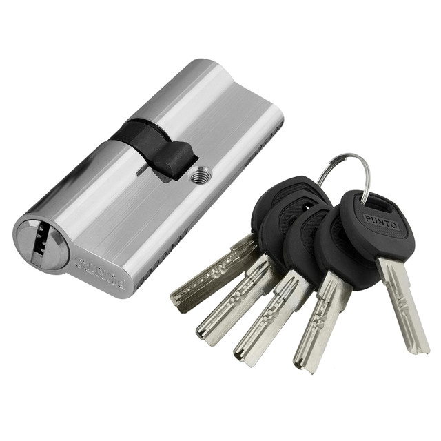 цилиндр ключевой Punto Lock a200 80мм 40х40 никель