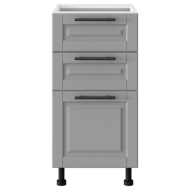 кухонный шкаф напольный РИККО 820х400х504мм 3 ящика МДФ/ЛДСП