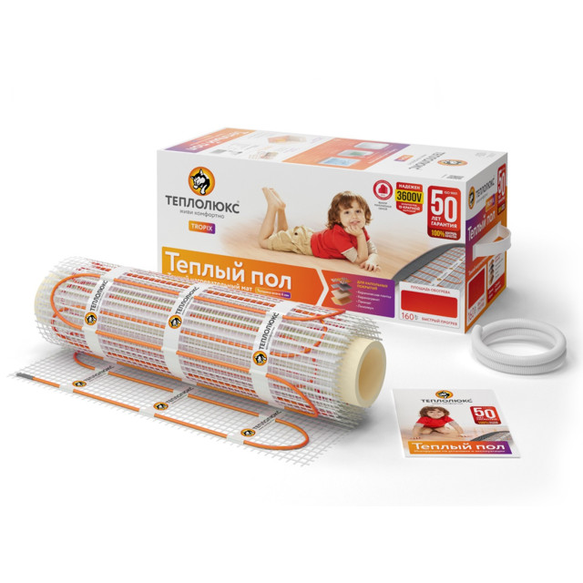 пол теплый ТЕПЛОЛЮКС Tropix МНН 3м2-480Вт