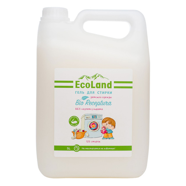 гель для стирки ECOLAND Bio Receptura для детского белья 5л