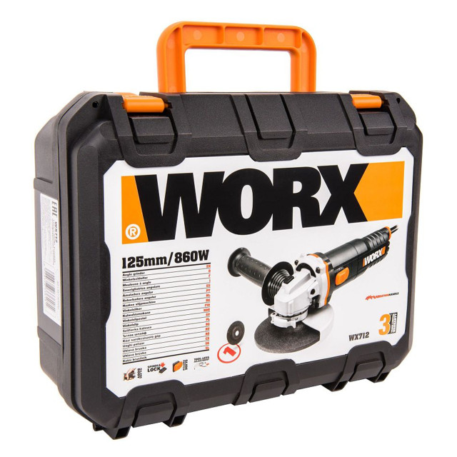 шлифмашина угловая WORX WX712 860Вт 125мм