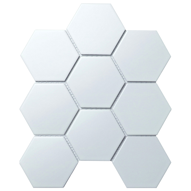 мозаика керамическая STARO Homework Hexagon big 25,6х29,5х0,6 матовая белая