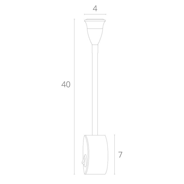 бра светодиодное ARTE LAMP Twist 1х3Вт LED 150Лм 4000К черный