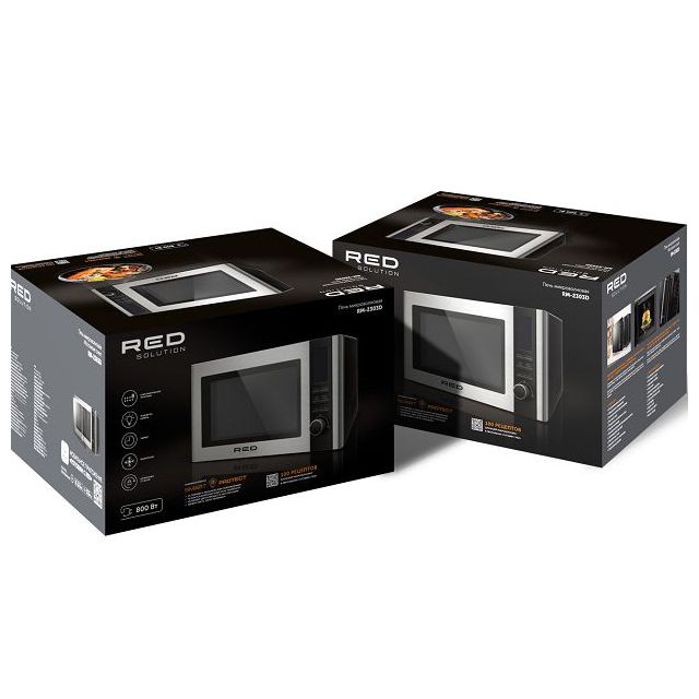 печь СВЧ RED SOLUTION RM-2303D 23л металлик