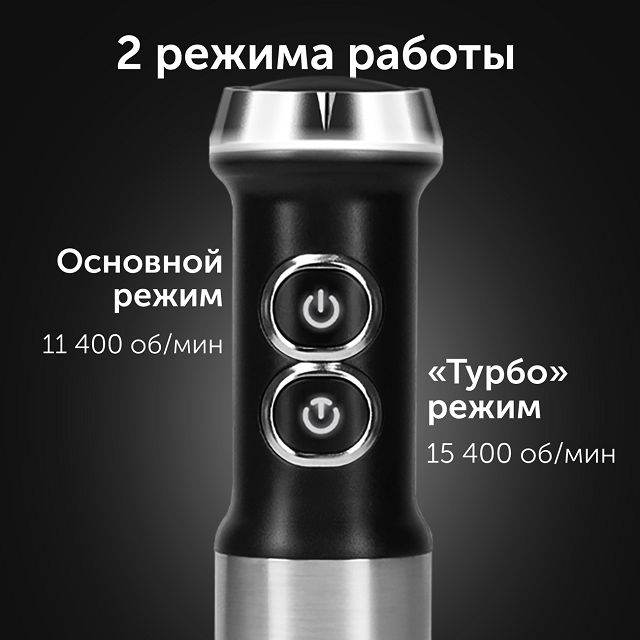 блендер RED SOLUTION HB2901 1200Вт измельчитель/венчик серебристый