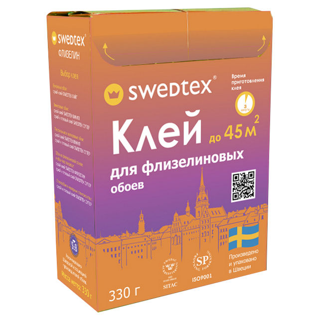 клей обойный SWEDTEX Флизелин 330г, арт.PF033