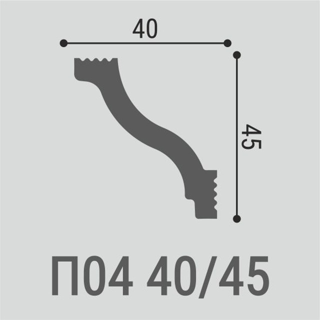 угол внутренний ДЕ-БАГЕТ 4 шт 45х40мм для П 04 40/45, арт. УТ000000192