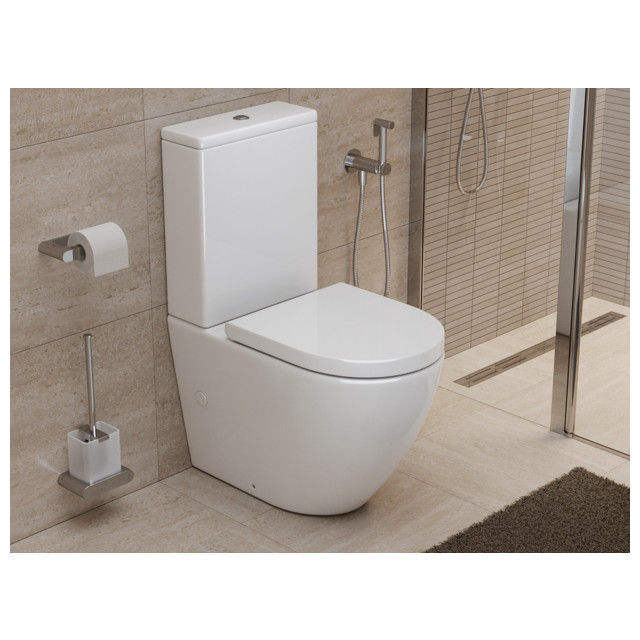 унитаз-компакт BELBAGNO Sfera-Tor безободковый двухрежимный слив быстросьем микролифт