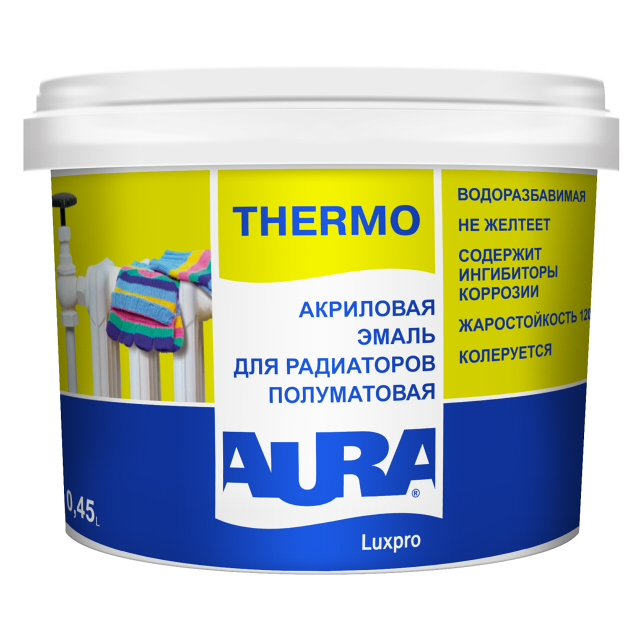 эмаль акриловая AURA LuxproThermo 0,45л, арт.4607003911218